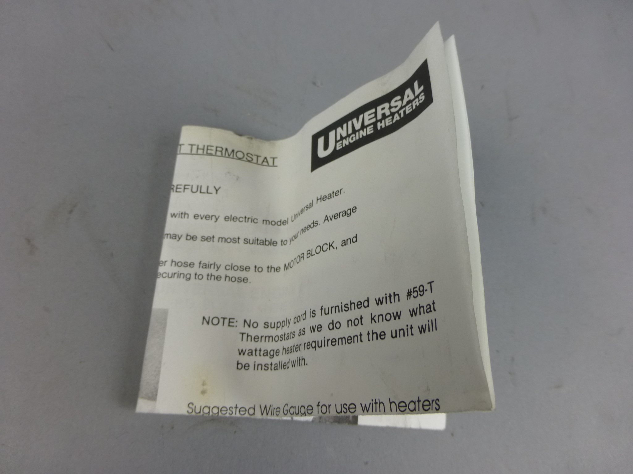 Universal Engine Heater Co. 59-T-34 Thermostat, 120-240V, 3/4″ – GPM