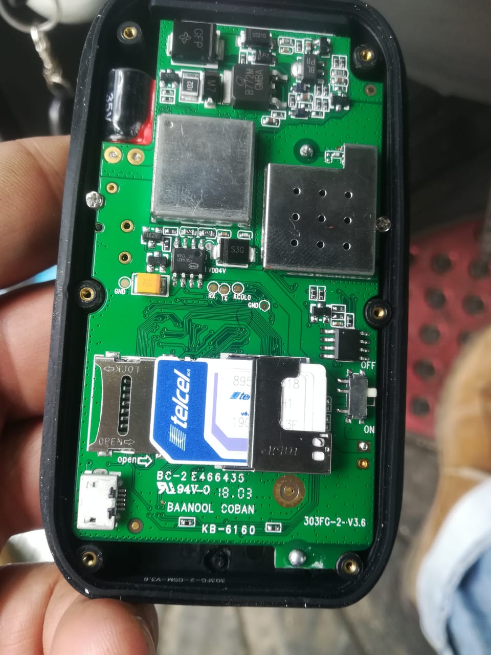 Manual GPS Tracker Tk303