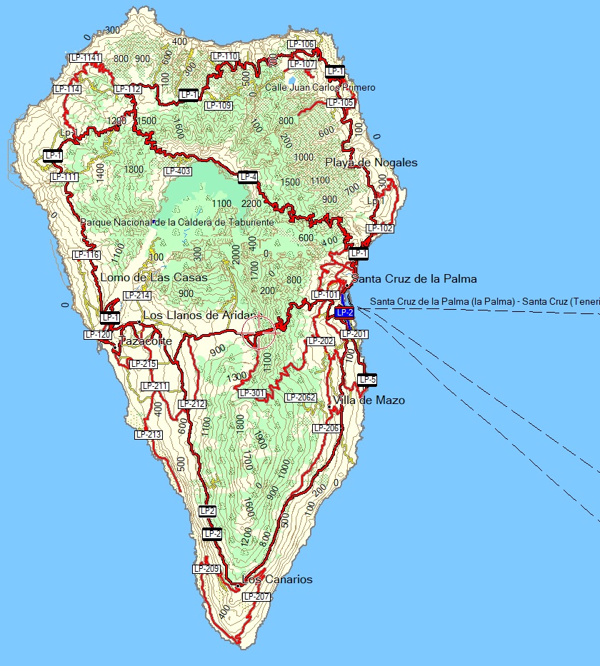 Pain Points De "Carte La Palma" GPS tracesCarte topo routable gratuite gmappsupp.img/Basecamp Garmin