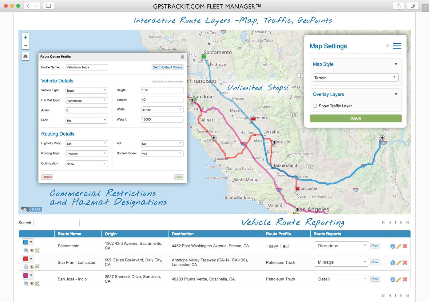 Advanced Truck Routing