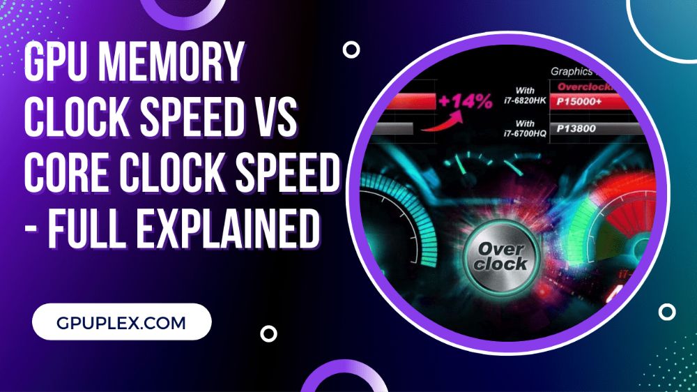 GPU Memory Clock Speed vs Core Clock Speed difference explained