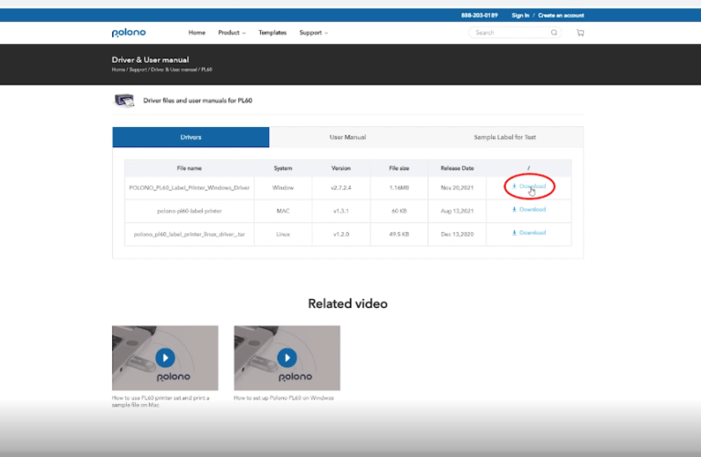 How To Set Up Polono PL60 Label Printer