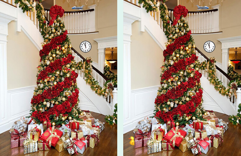 Spot The Difference Christmas Tree Riddle Genius Puzzles