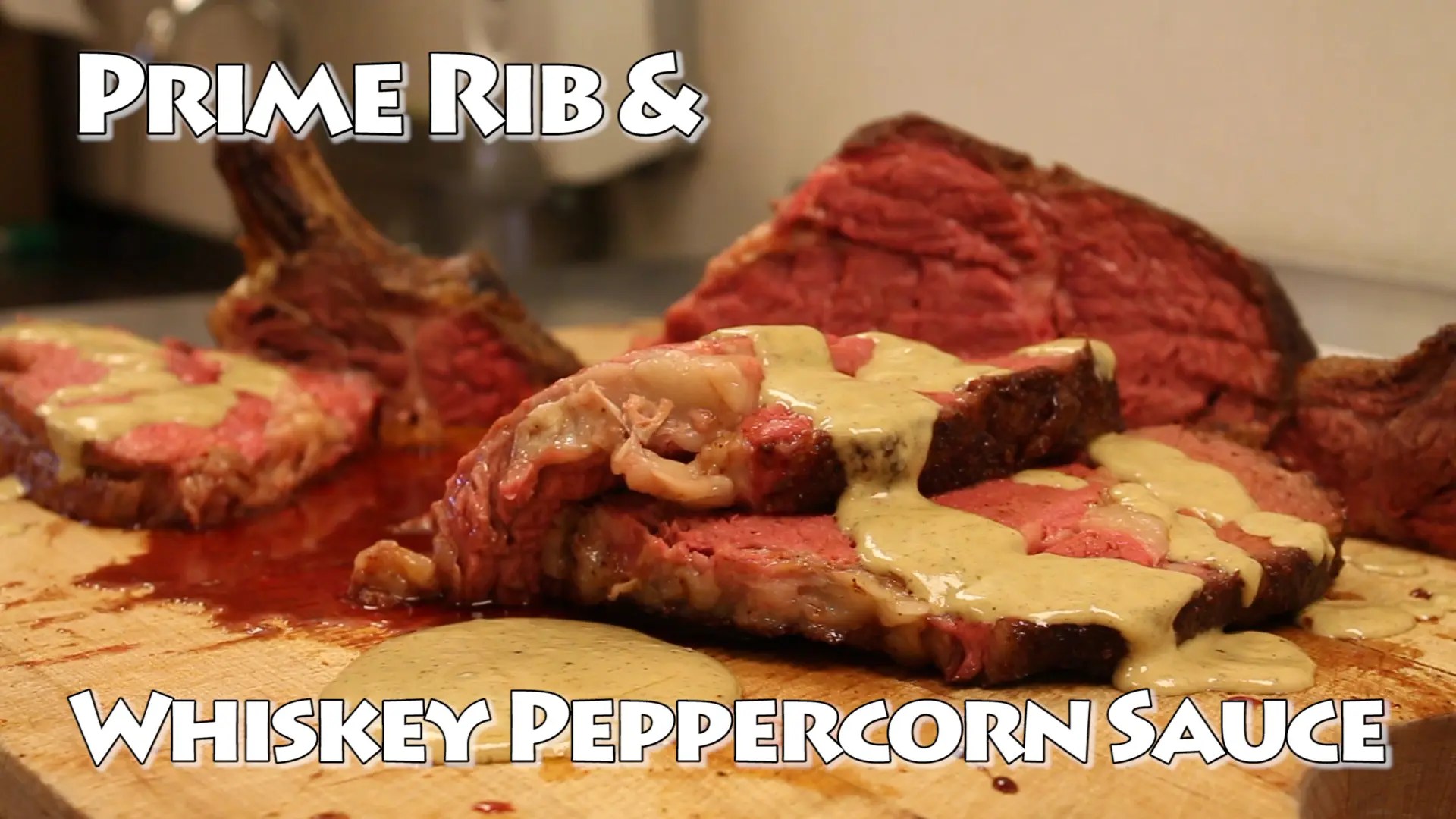 Denver BBQ Recipes Smoked Prime Rib with Whiskey Peppercorn Sauce