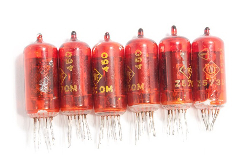 Z573M Nixie Tubes [Red Tubes] [6 Tubes Set] GRA & AFCH