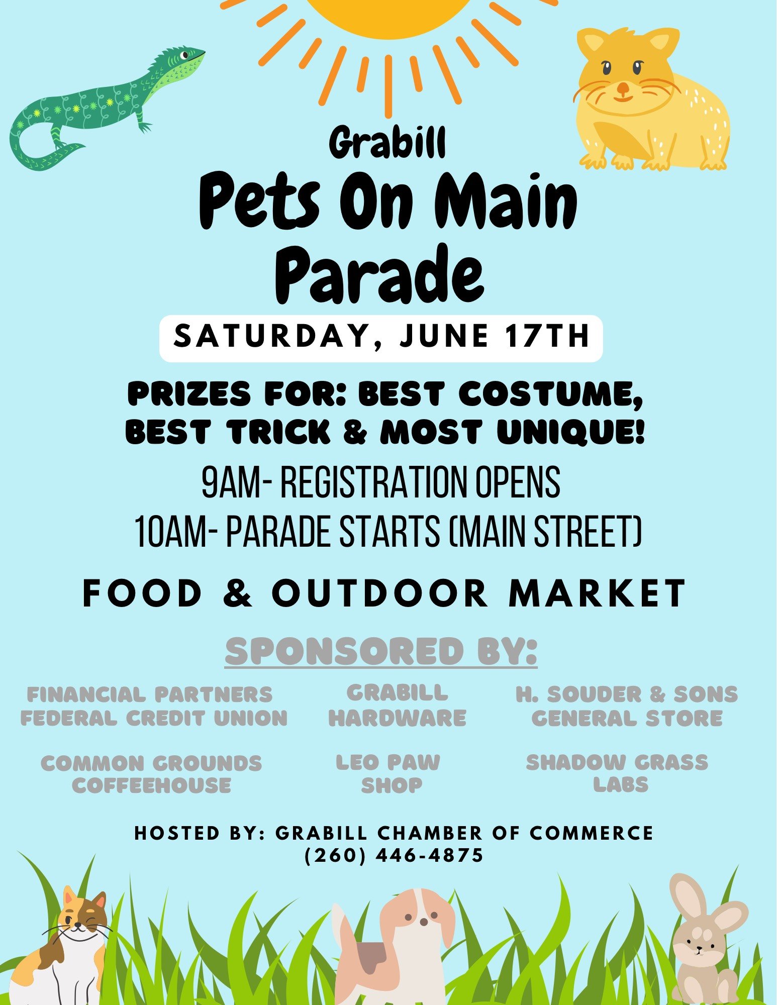 Pets on Main Parade Grabill Indiana Chamber of Commerce