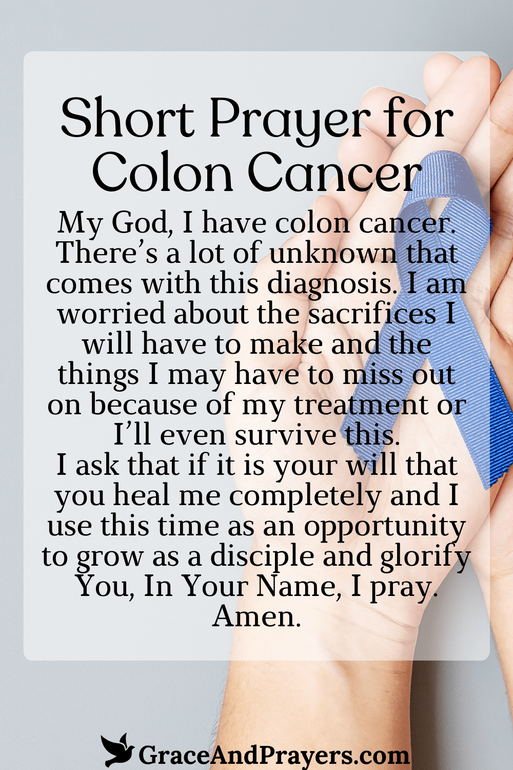 7 Peaceful Prayers for Colon Cancer Grace and Prayers