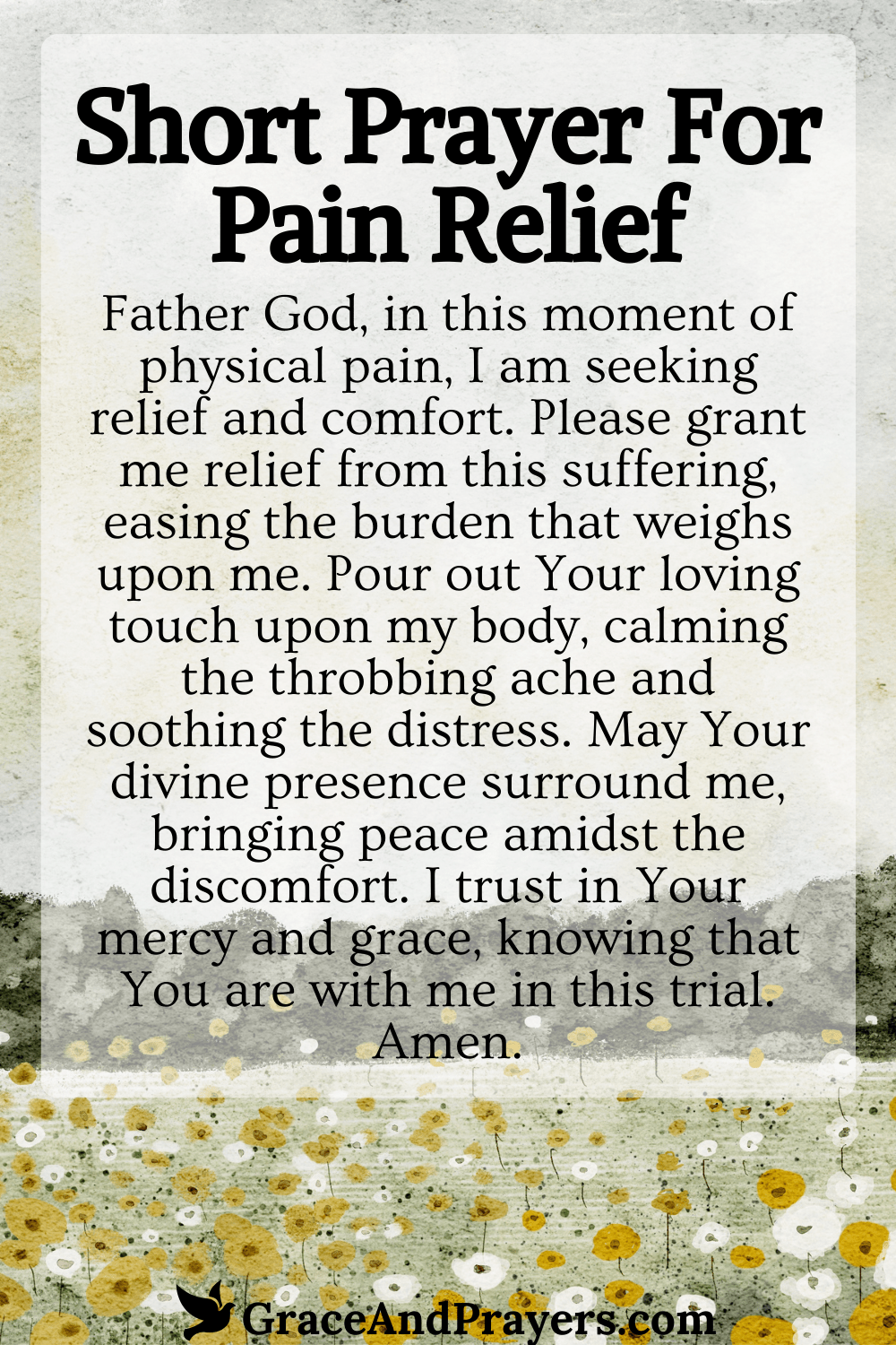12 Gentle Prayers For Pain Relief Grace and Prayers