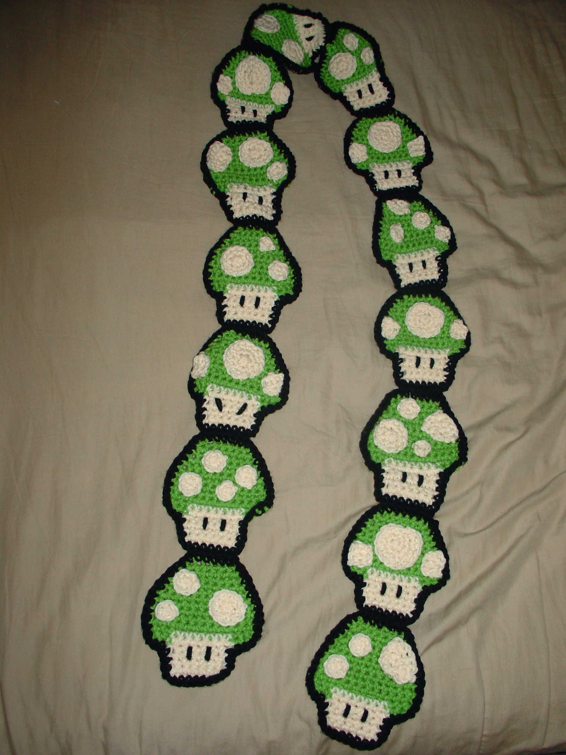 Mushroom Scarf Crochet Pattern graceavery