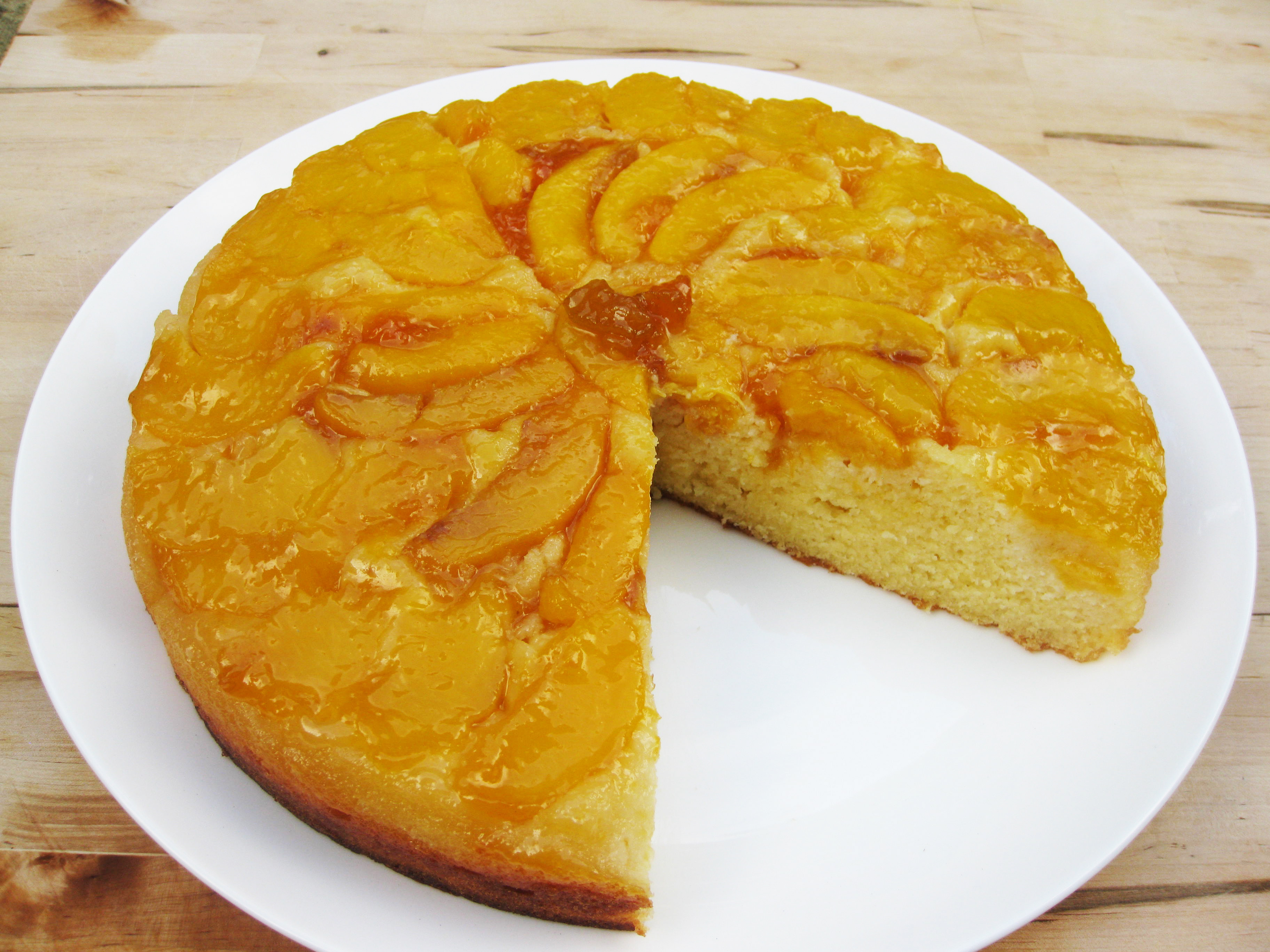 GlutenFree & DairyFree UpsideDown Peach Cake Grace Cheetham