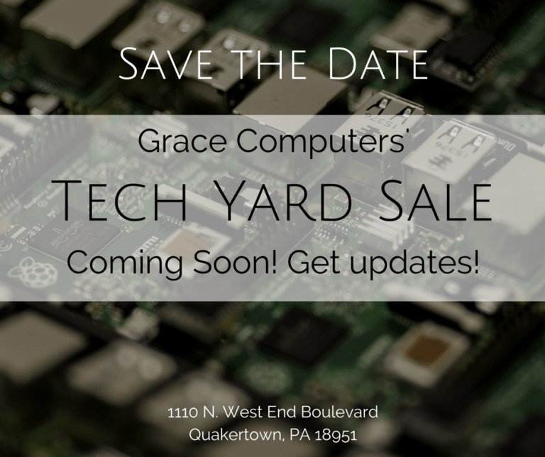 Grace is Having a Yard Sale Grace Computers Service and Support