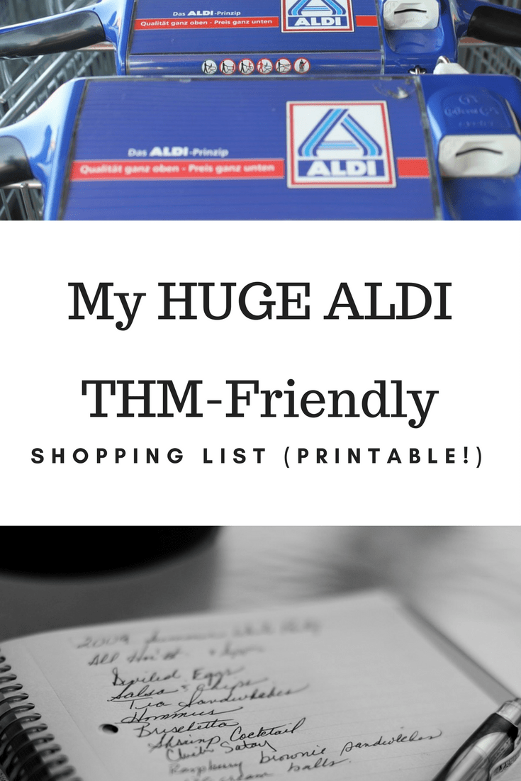 My HUGE THMFriendly ALDI Shopping List (Printable!)