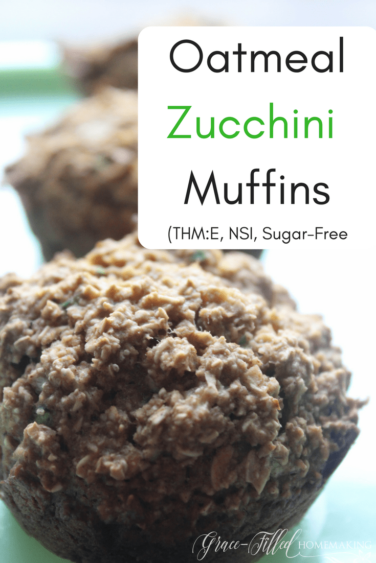 Oatmeal Zucchini Muffins (THME, NSI, SugarFree!)