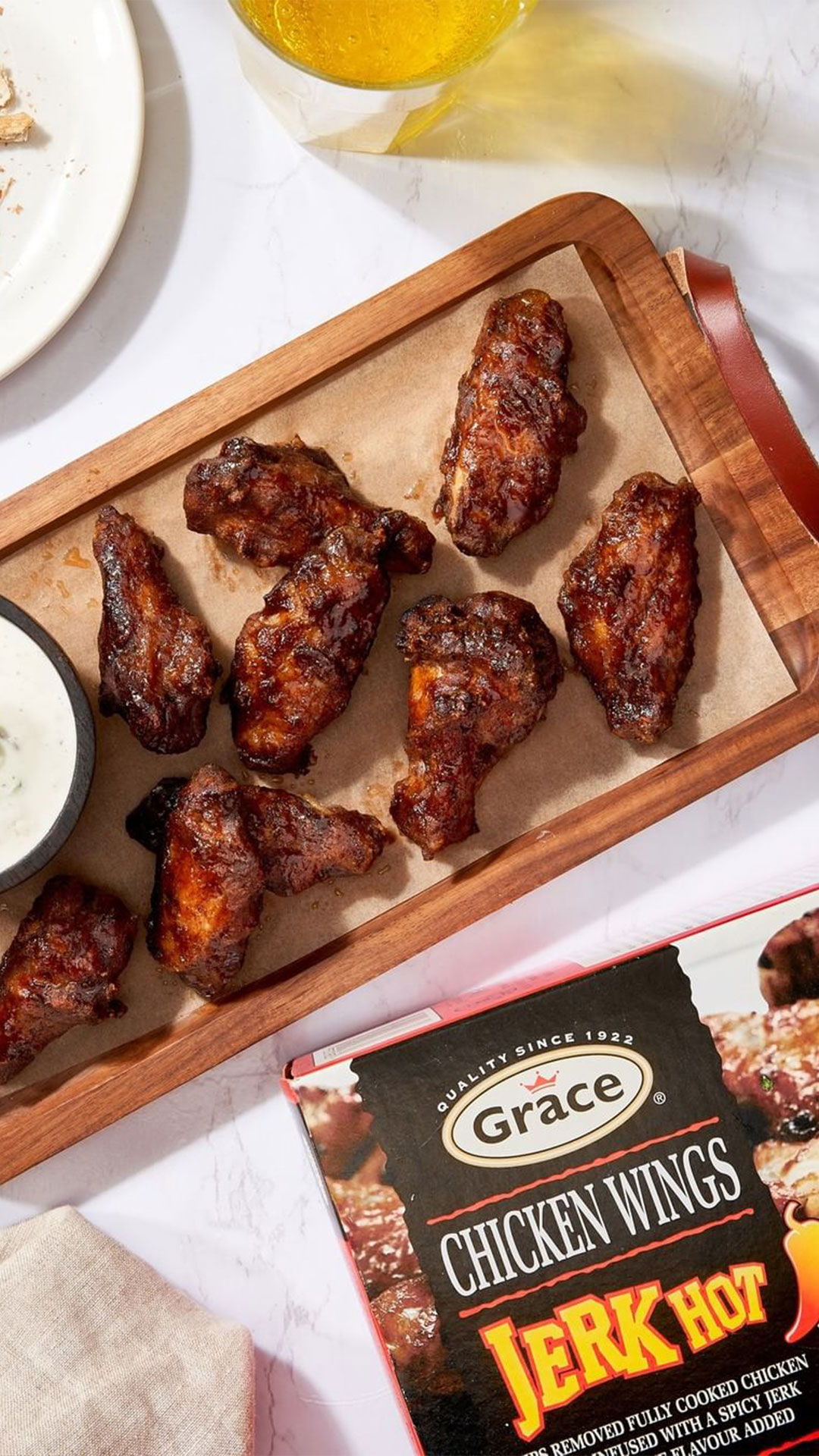Jerk Chicken Wings Grace