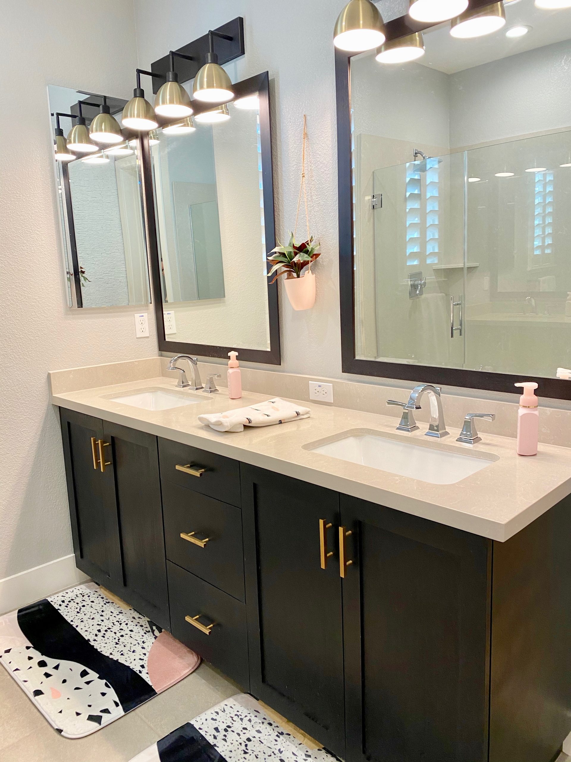 Modern Bathroom Makeover Graceful Glam By Danielle