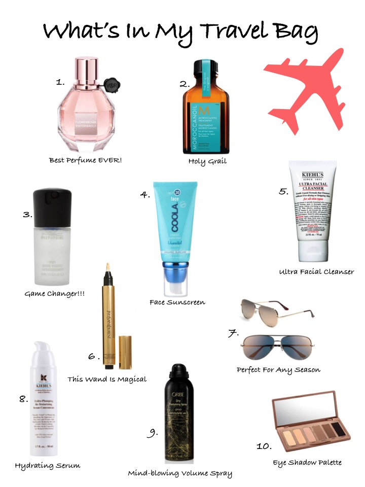 10 Items I Always Pack In My Travel Bag