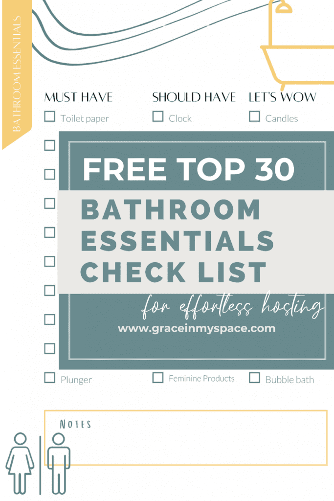 Guest Bathroom Essentials List for Effortless Hosting 2024 Grace In