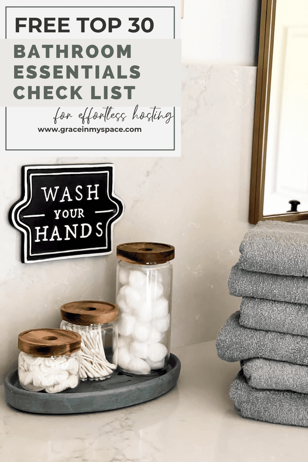 Guest Bathroom Essentials List for Effortless Hosting 2024 Grace In