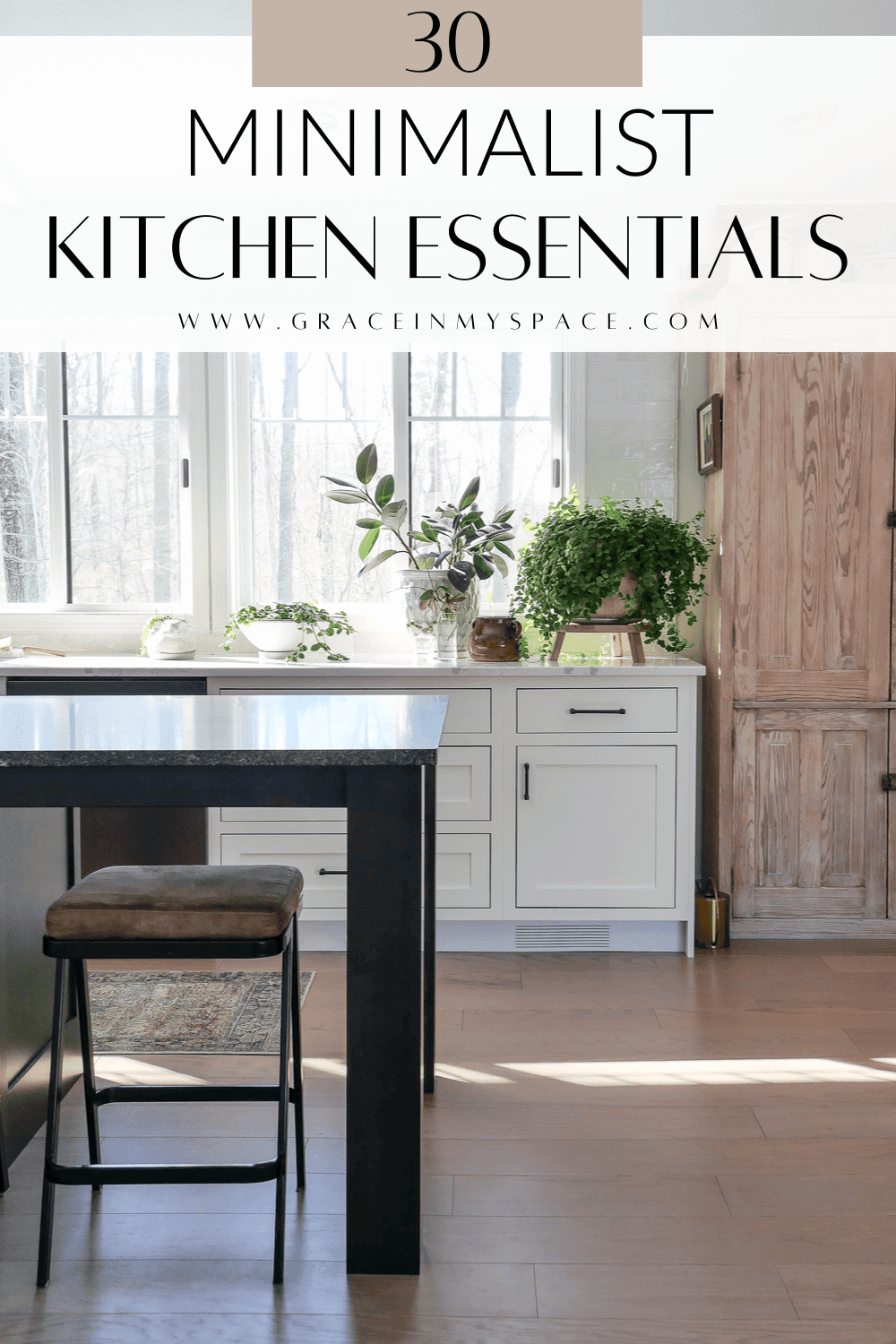 30 Minimalist Kitchen Essentials For Daily Living {What You Actually