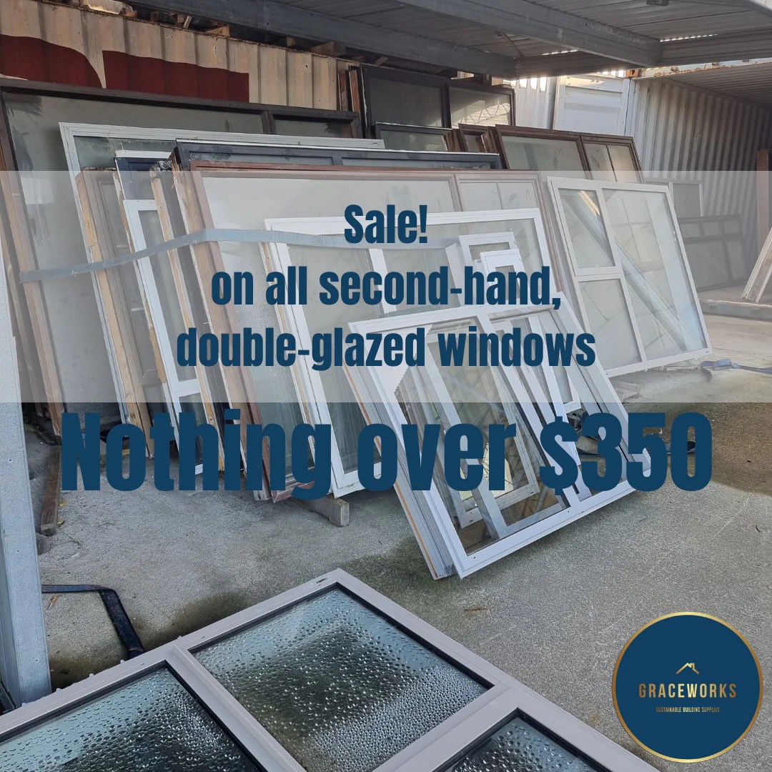 Sale On All SecondHand, DoubleGlazed Windows Graceworks Salvage