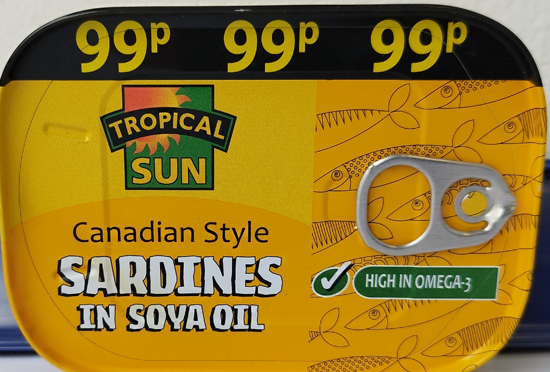 TROPICAL SUN CANADIAN STYLE SARDINES IN SOYA OIL (106g) Grocery