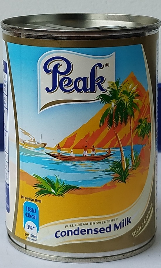 PEAK FULL CREAM UNSWEETENED CONDENSED MILK (410g) Gracey Store