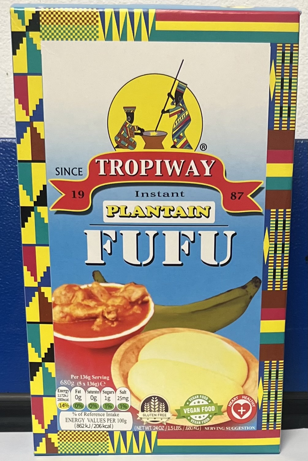 Tropical Plantain Fufu 680g Grocery