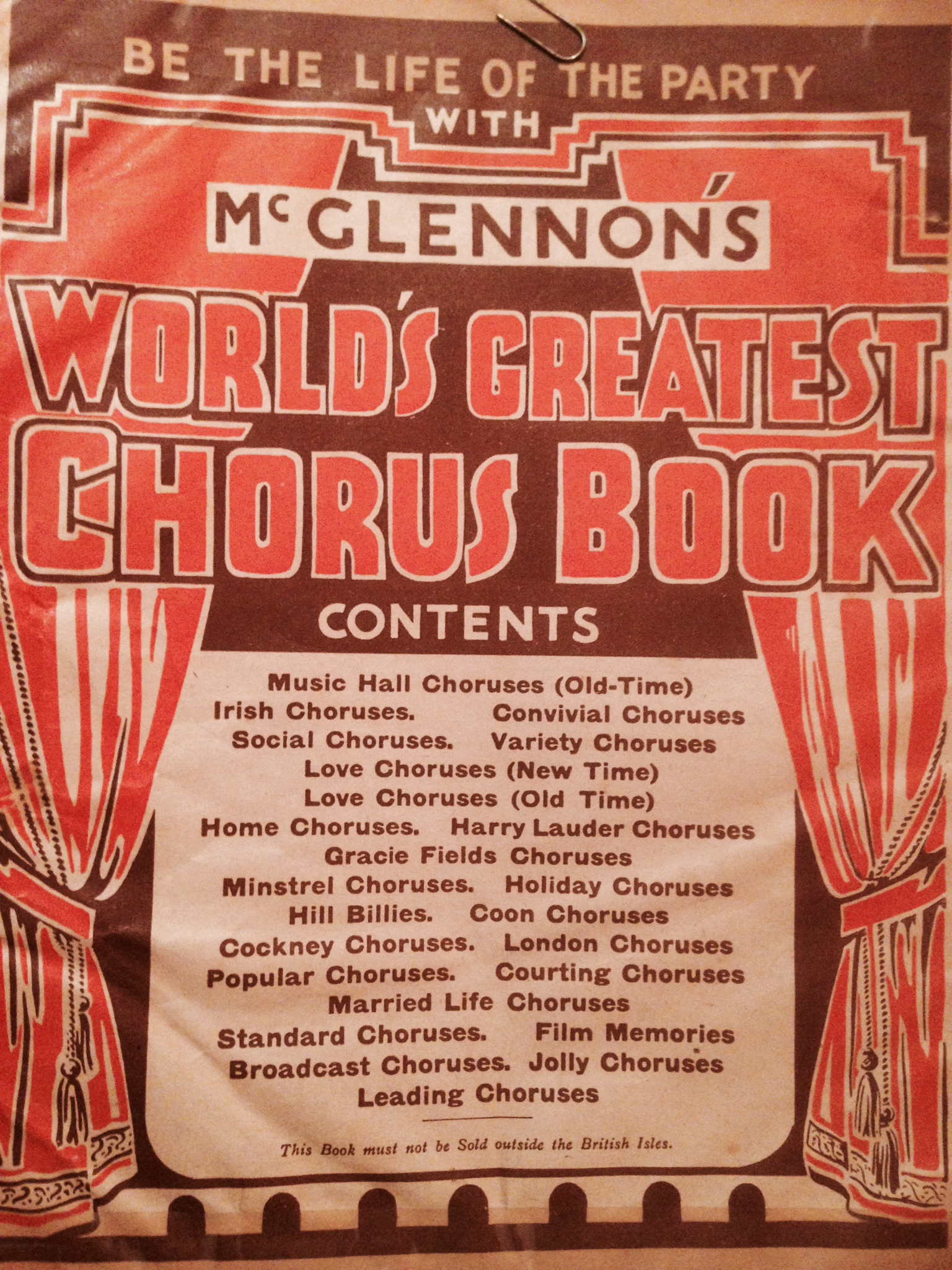 Worlds Greatest Chorus Book The Official Gracie Fields