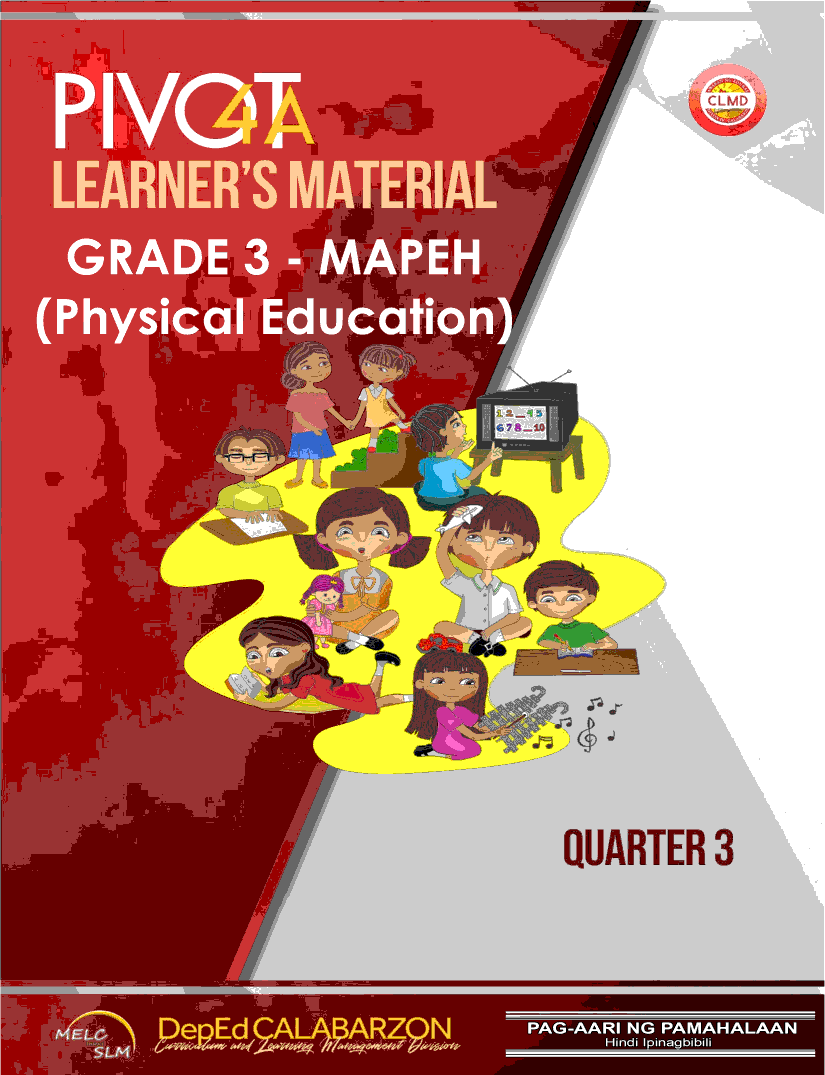 PE 3 Module (Quarter 3) Grade 3 Modules