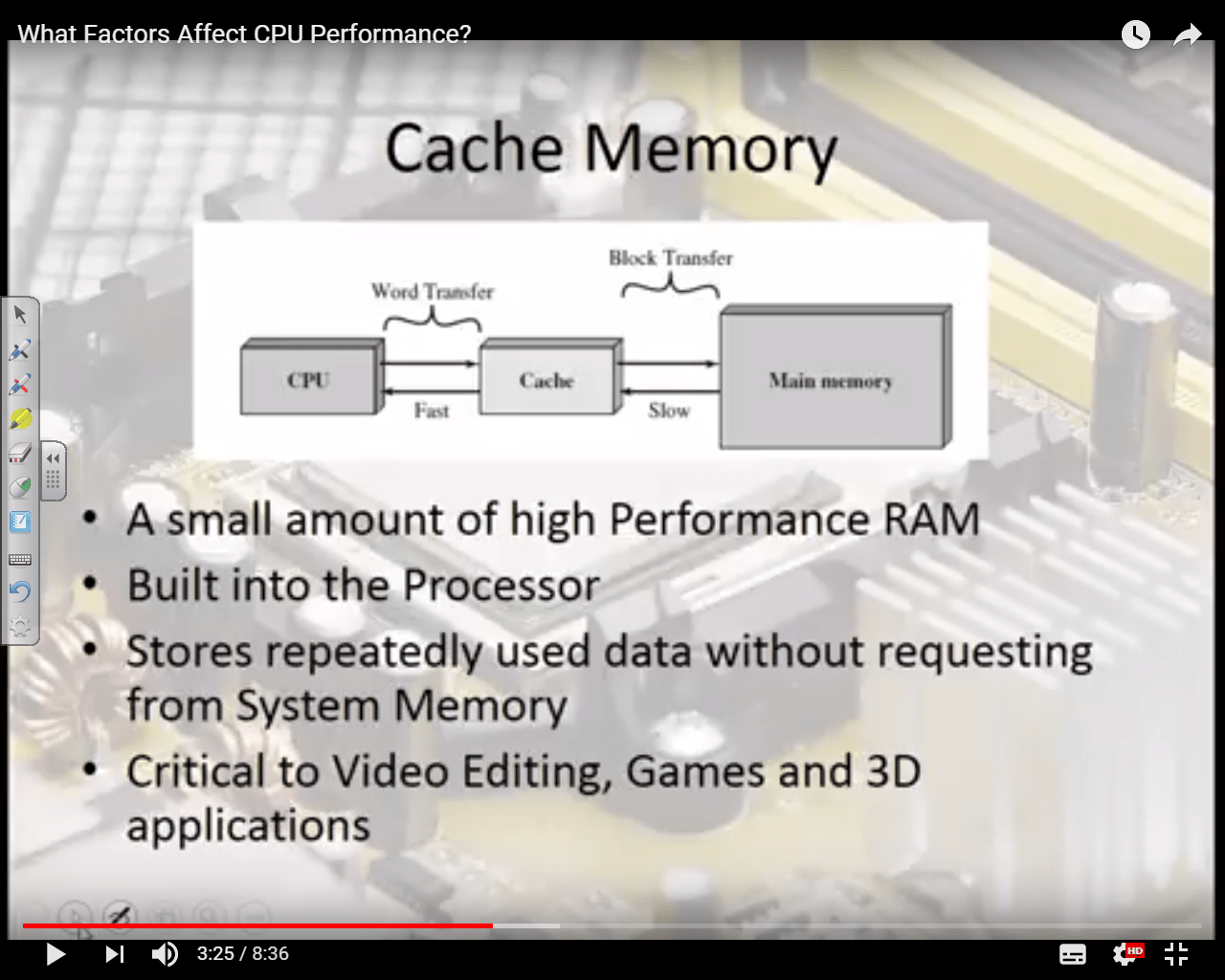 factorsaffectingcpuperformancecachememory Grade A Computer Science