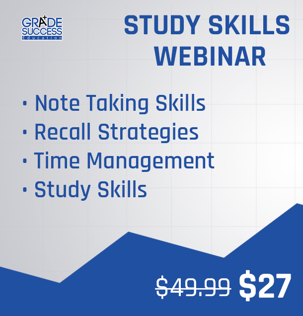 Study Skills LIVE Online Webinar Gradesuccess