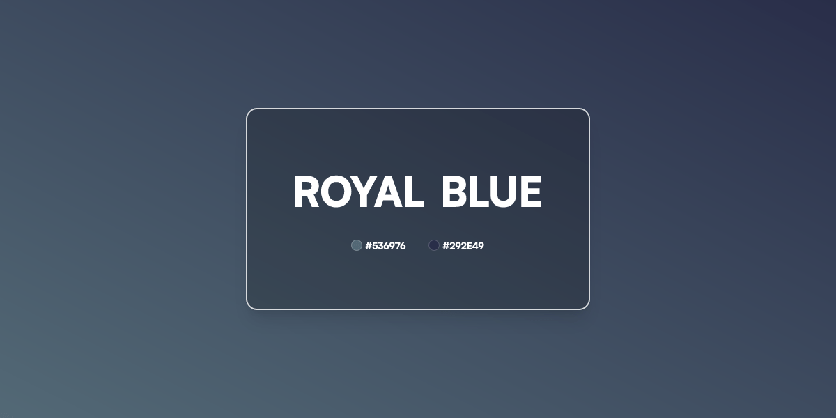 Royal Blue Gradient CSS 2 Color Linear UI Gradient Generator