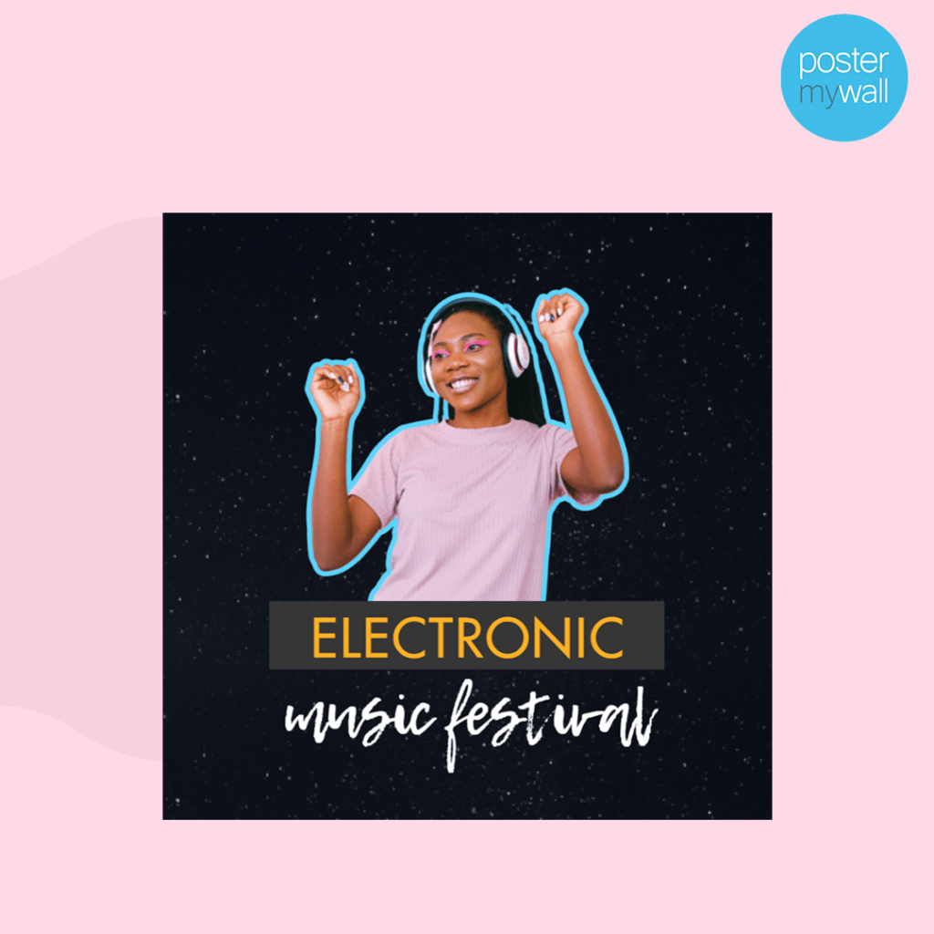 How to add glow and border to your designs with PosterMyWall Gradient