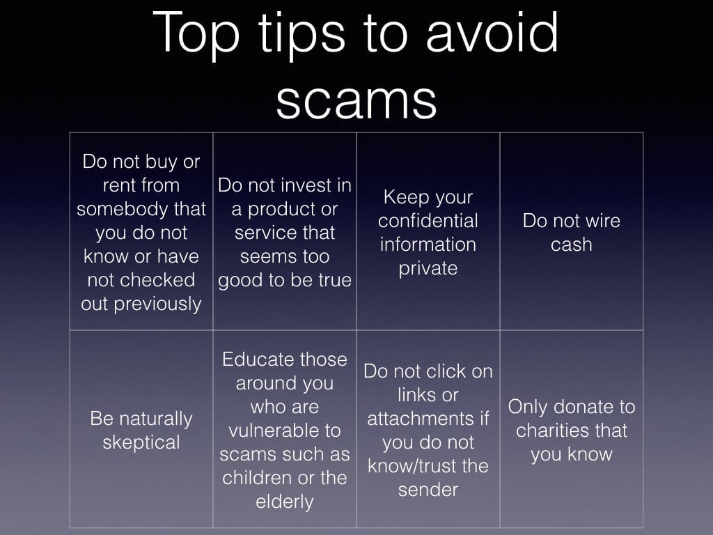 Tips to Avoid Being Scammed — Grady Newsource
