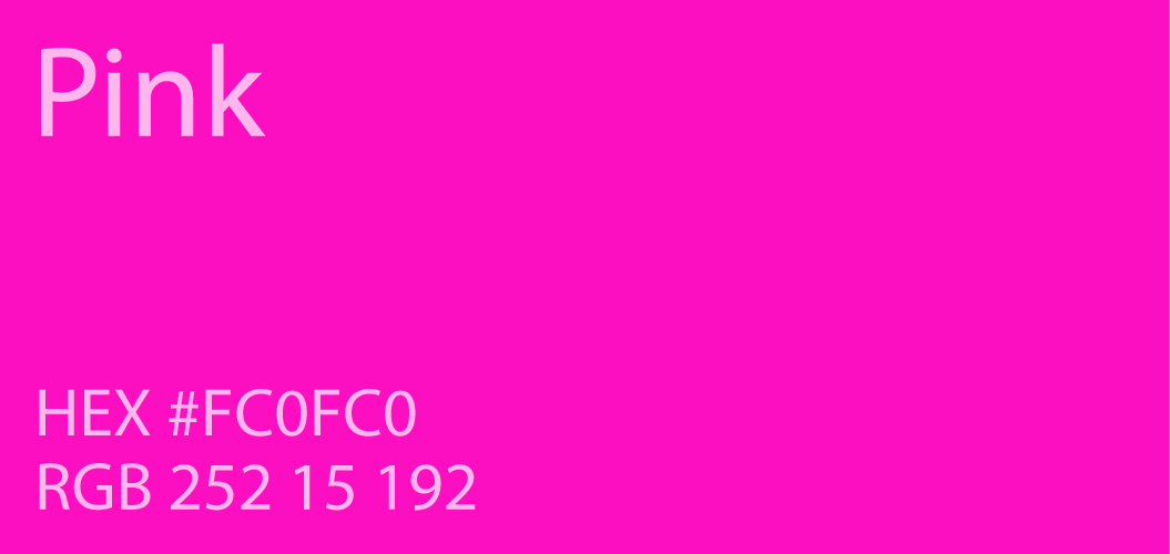 24 Shades of Pink Color Palette