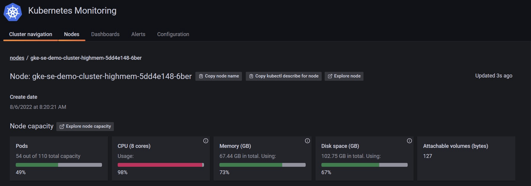 How to monitor nodes in Grafana Cloud