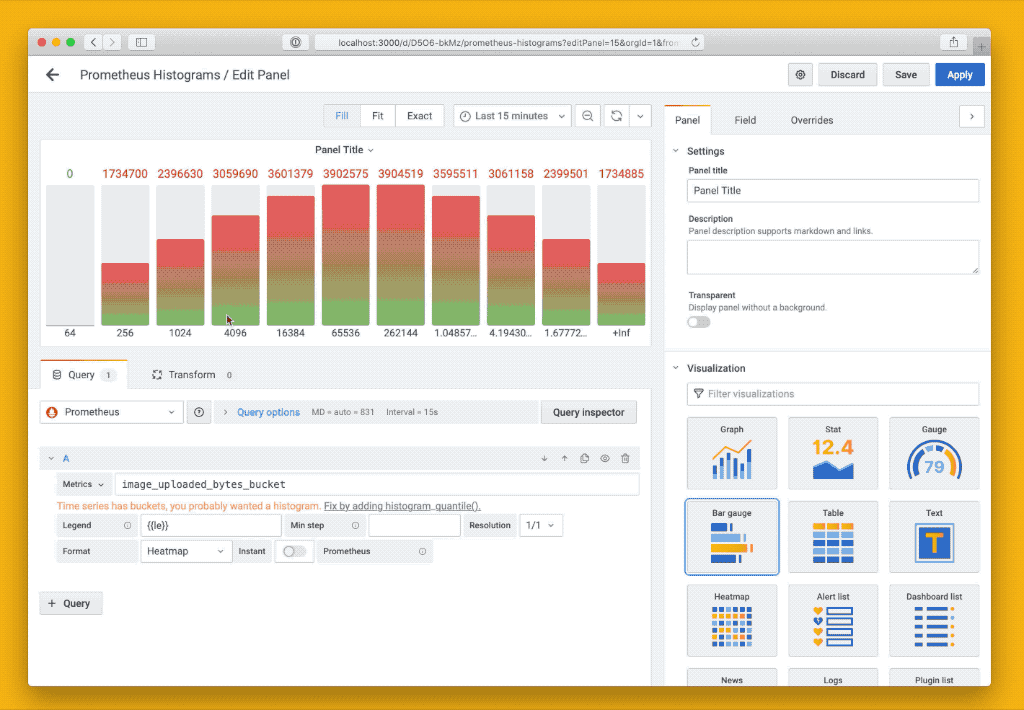 How to visualize Prometheus histograms in Grafana Grafana Labs
