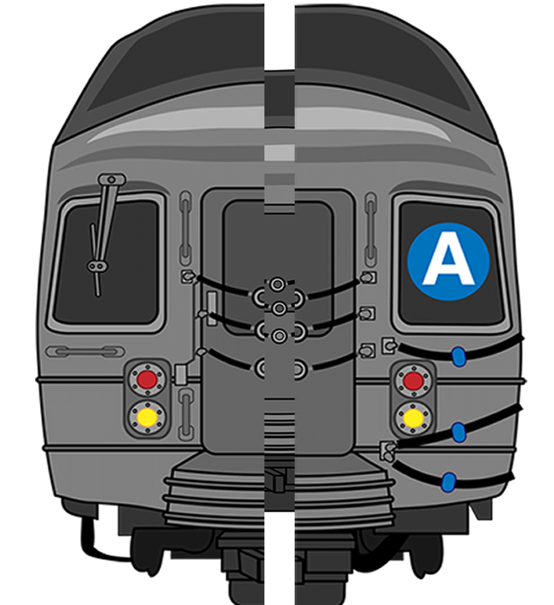 New Subway Train Vector & GIF Graffanimation