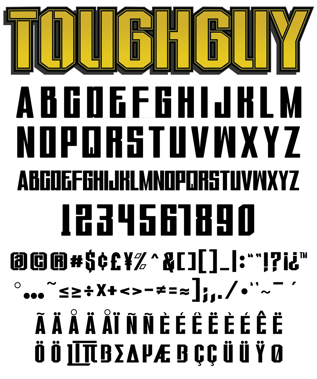 Tough Guy Font Family Graffiti Fonts