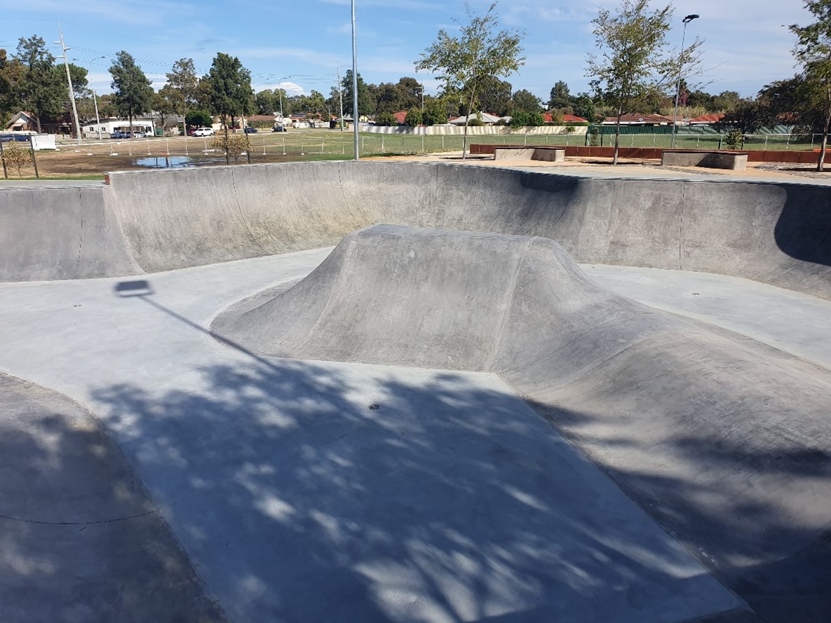 New Midvale Skate Park, Antigraffiti Coating Application Graffiti