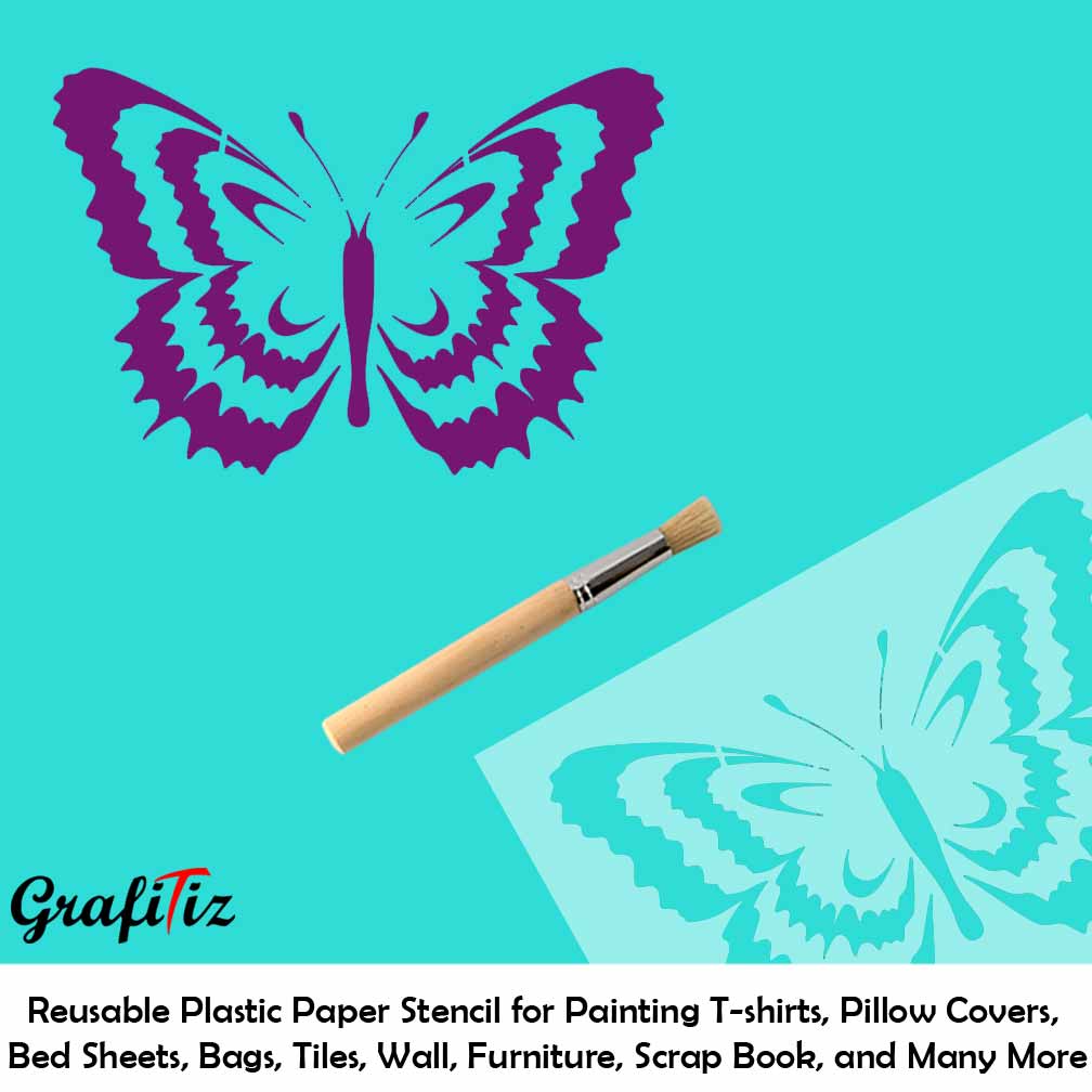 Rs. 75 QM022 Butterfly Stencil