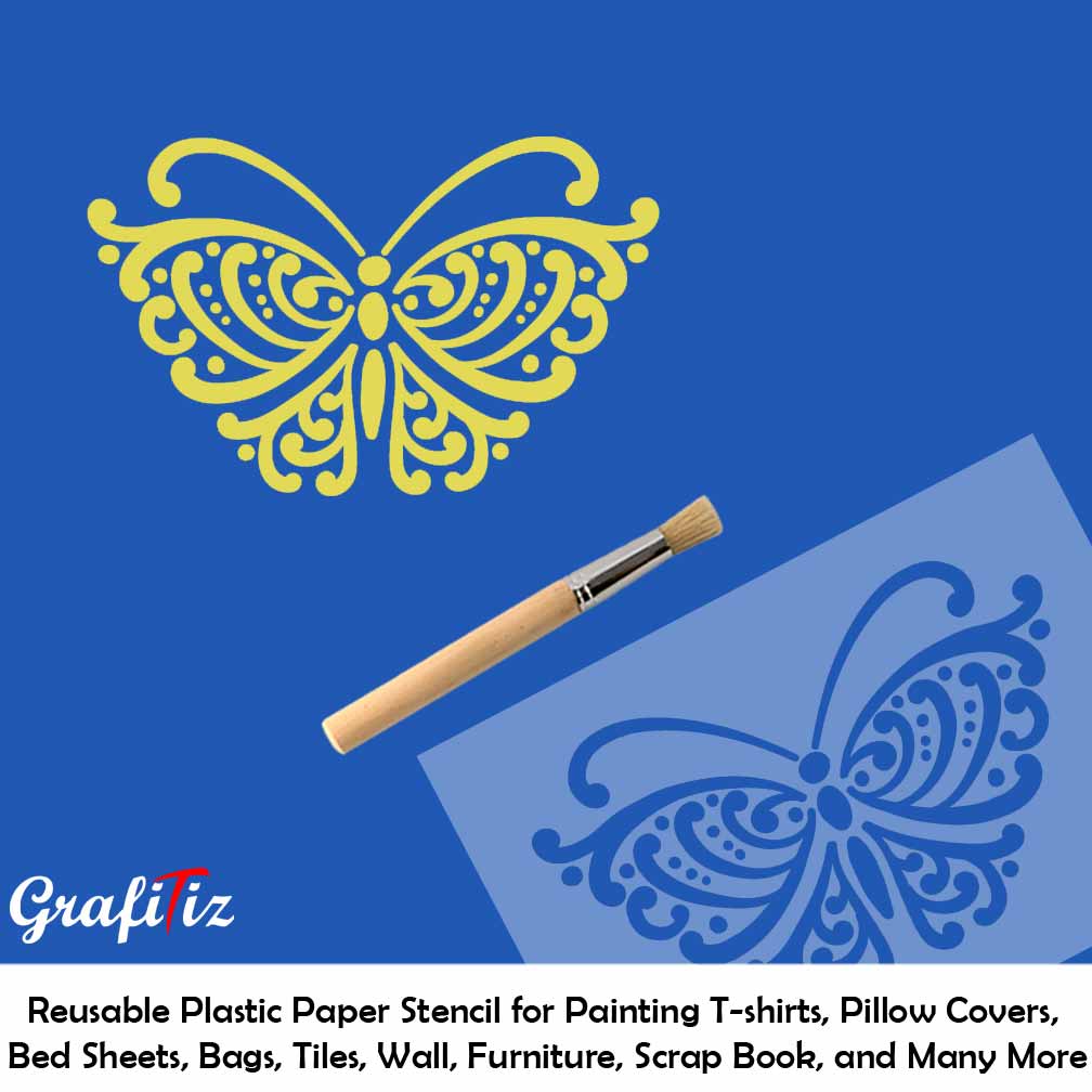 Rs. 75 QM024 Butterfly Stencil