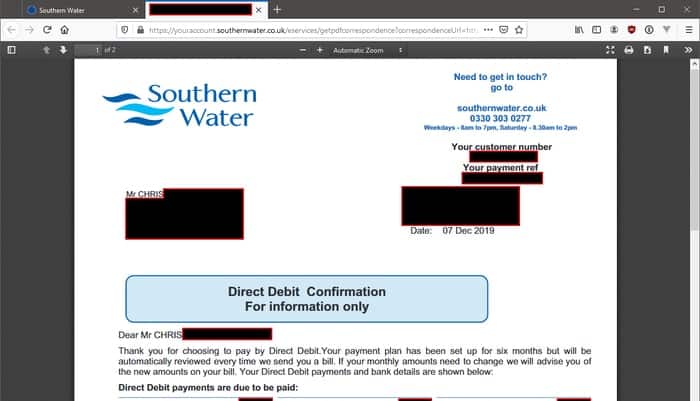 Sloppy Southern Water found leaking customers’ bills and account