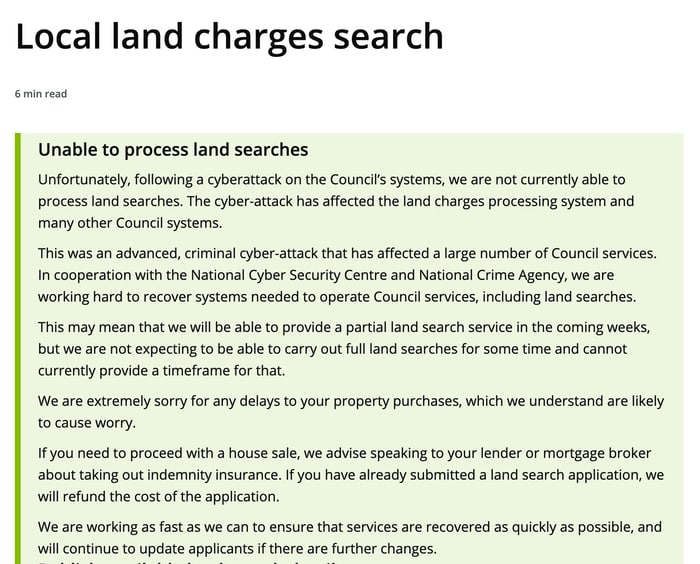 House purchases in Hackney fall through following cyber attack against