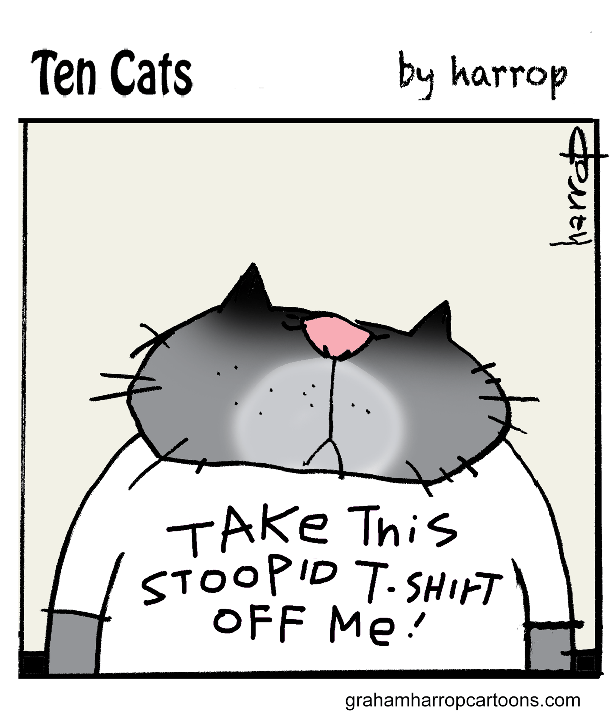 TEN CATS T’s Graham Harrop Cartoons