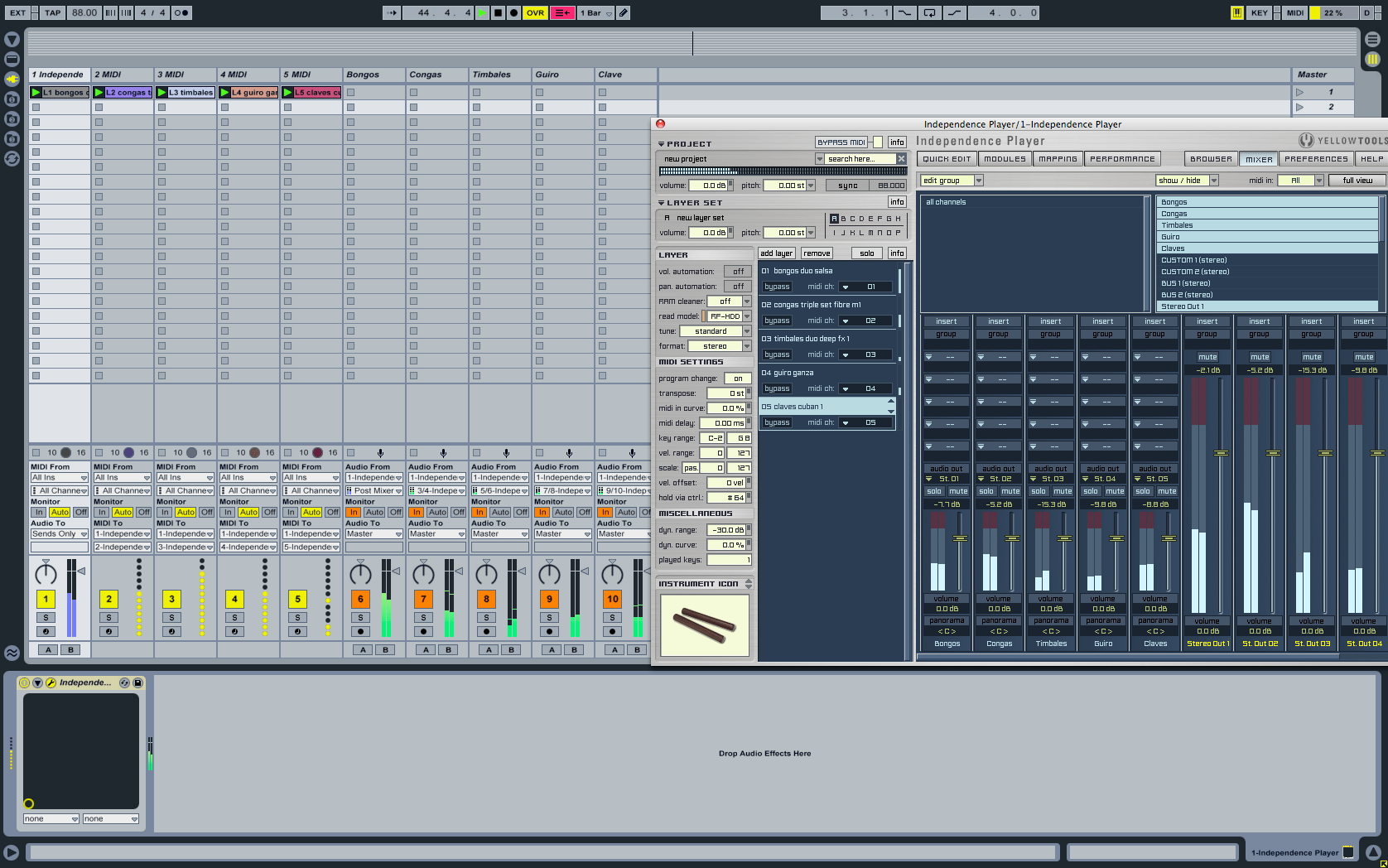 frequency response comparisons between Shure SM57 and Audix i5