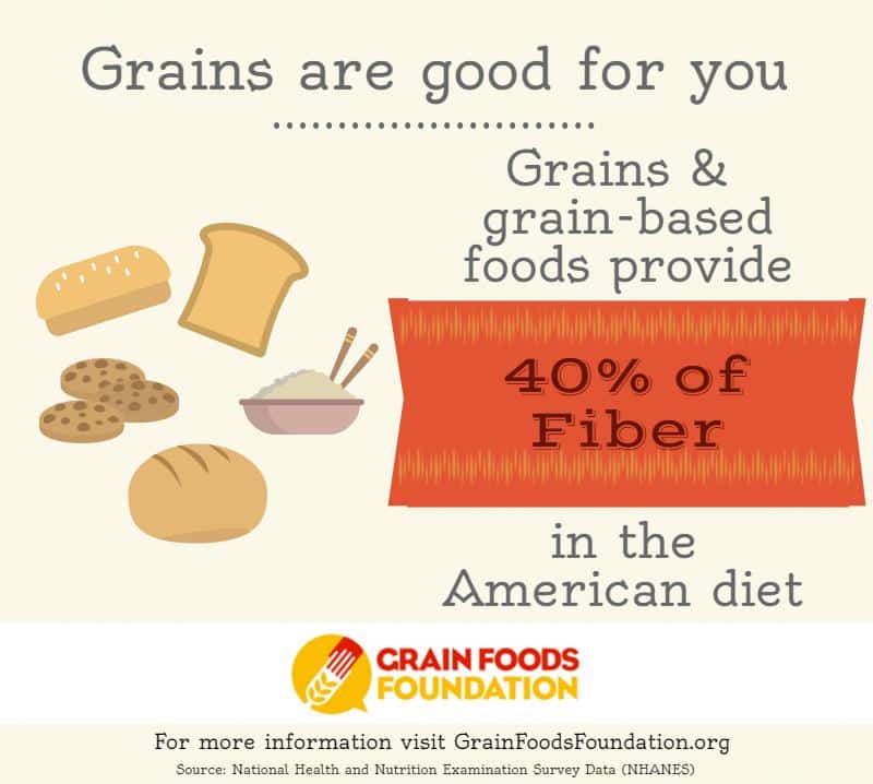Grains Are Good For You Infographic, Grains and Fiber