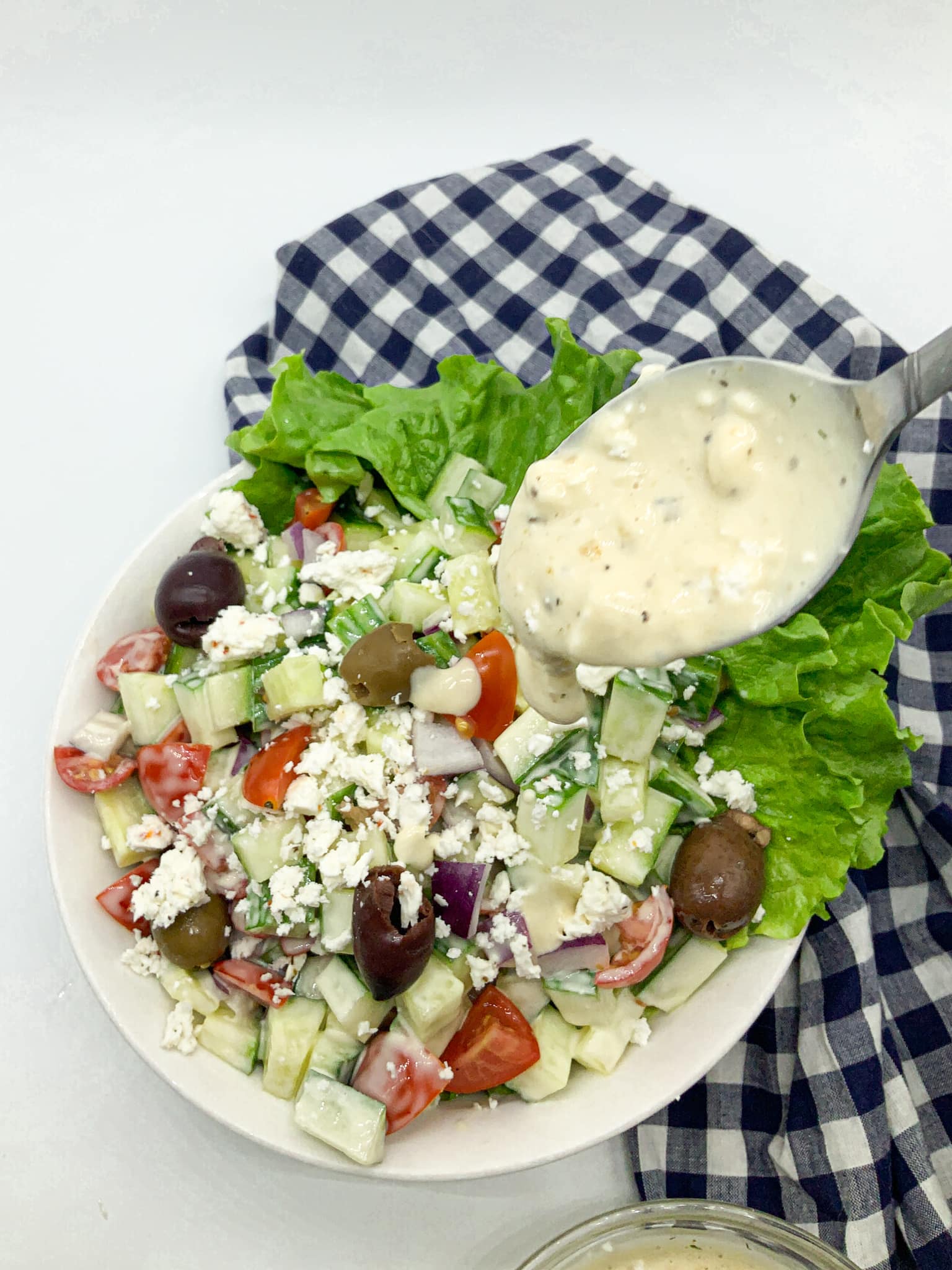 Greek Cucumber Salad with Creamy Feta Dressing Grain Free Table
