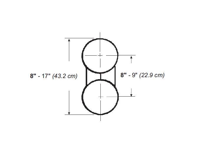 20' Hutchinson Double Tube Housing Section for 8" Double Run
