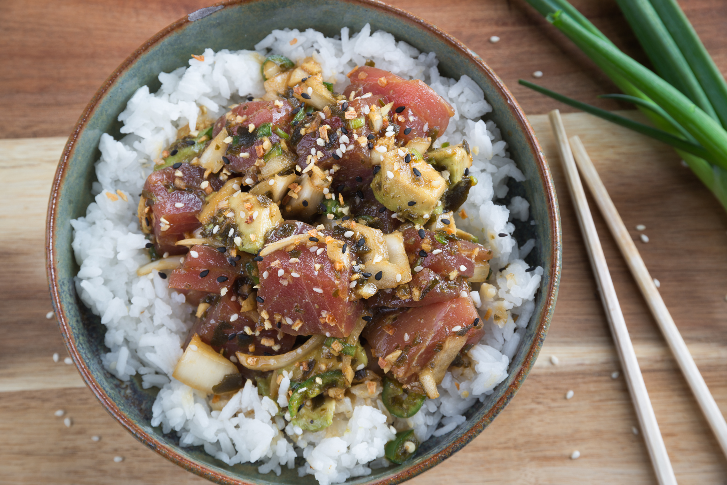 Spicy Ahi Tuna Poke Bowl Grain Trust